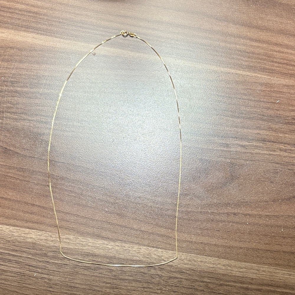 Elegant Gold Necklace 14k elegant thin chain